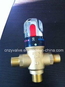 Solar Water Heater 1/2" Brass Thermostatic Tempering Valve